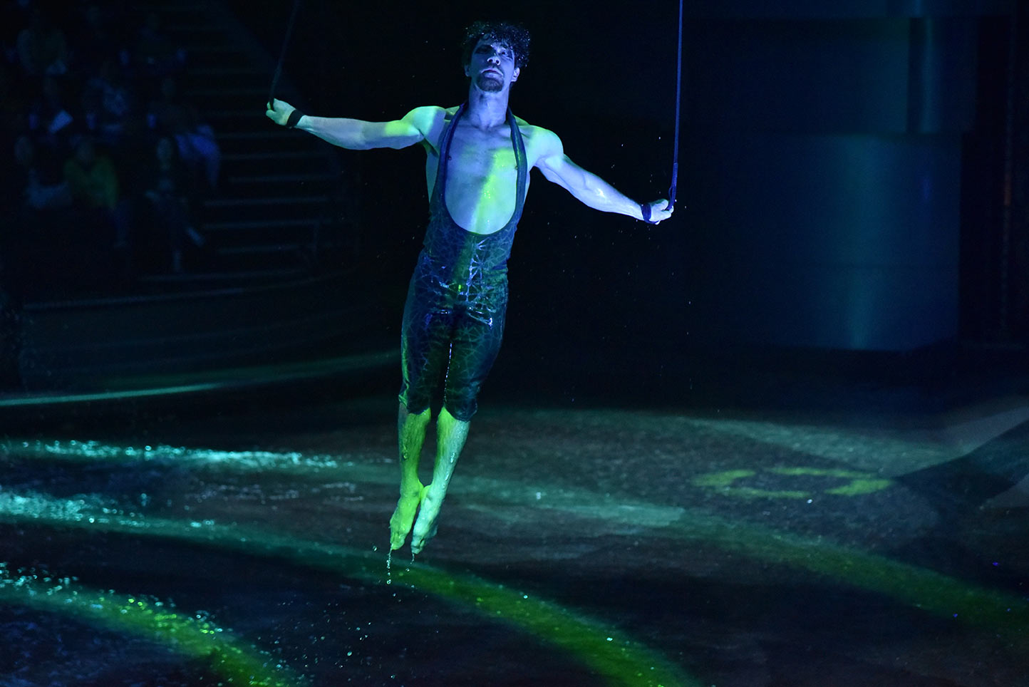 photo de l'artiste au bungee straps